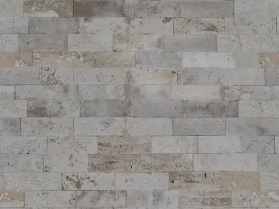 Travertine mockup of stone wall Texture