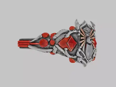 Sci-fi Ring Low-poly 3D model
