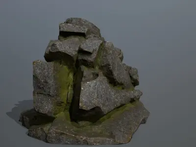 Mountain rock Low-poly 3D model buy