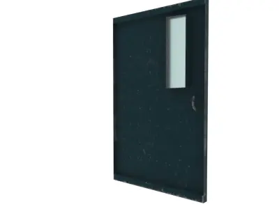 Metal door  Free low-poly 3D model