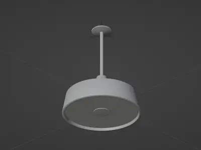Ceilling Lamp with PBR  Low-poly 3D model