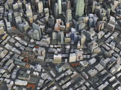 City 71 Low-poly 3D model