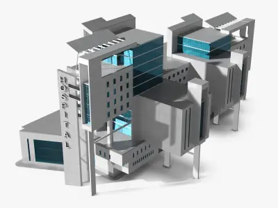  Modern Hospital Building 