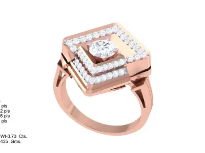 Women Ring  Render 3dm STL OBJ FBX Details 3D print model 136