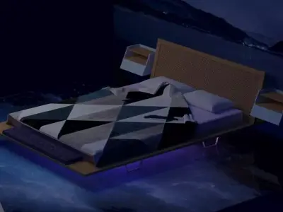 Flying bed 3D model