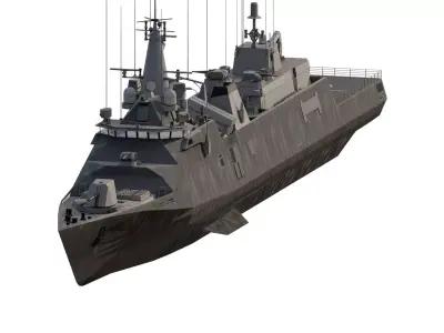 STEALTH NAVY FRIGATE 3D model