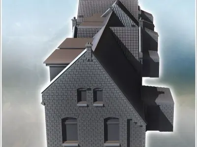 Set of three large modern buildings Zwateweg Netherlands - World 3D print model