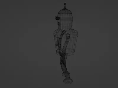 Futurama Bender Low-poly 3D model