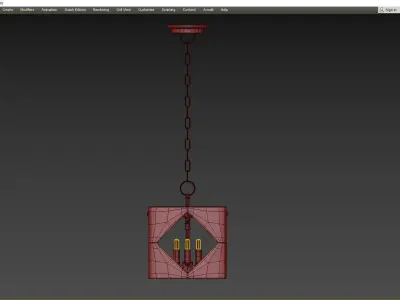 TRAVIS PENDANT Low-poly 3D model