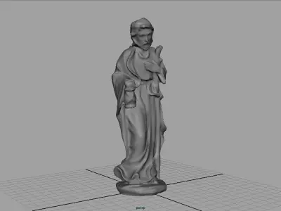 Saint Joseph Low-poly 3D model