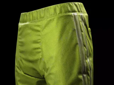 Futuristic Green Pants - Game-Ready 3D Clothing Low-poly 3D model