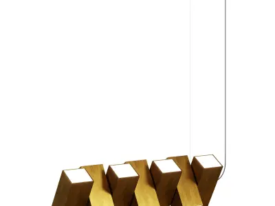 Domino Ceiling Lamp 3D model