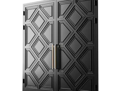 Gate black loft 09 3D model