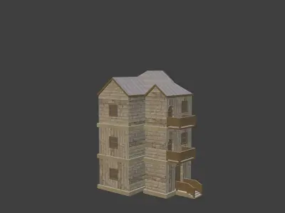 House Model 19 Low-poly 3D model