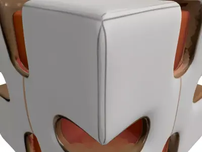 Modern Modular Cube Ottoman Low-poly 3D model