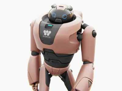 TOY BOT TILO  RIGGED 3D model