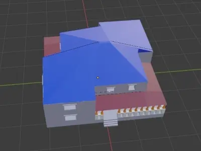 House Low-poly 3D model