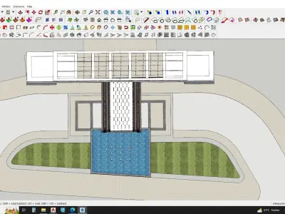 Gate house 3d model 3D model