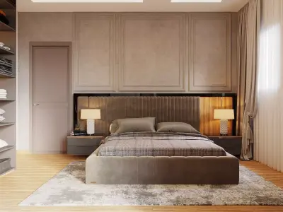 New Classic Bedroom 3D model