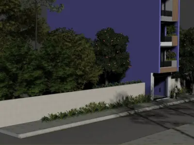 HOUSE EXTERIOR 3DMODEL - V-RAY RENDERING 3D model