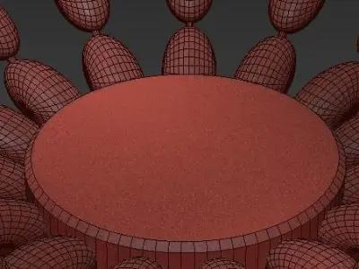 Cyan Design Alexandra 9 Light Chandelier 3D model