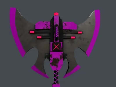 Sci-Fi Axe V4 - 05 Low-poly 3D model