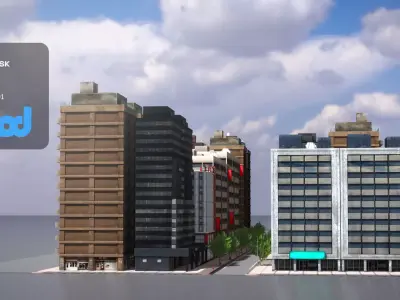 TW Street Dual Lanes 01 3D model