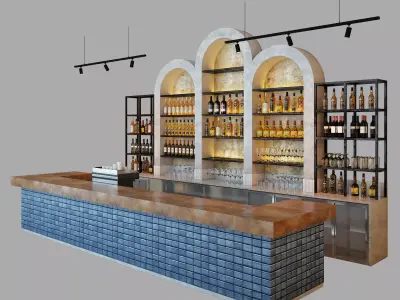 Restaurant bar 7 3D model