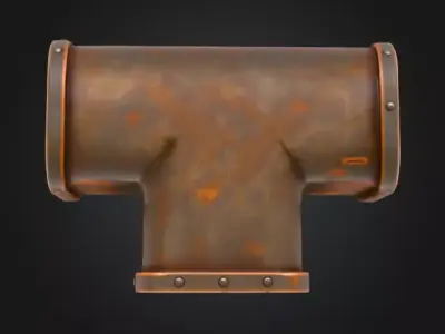 Rusty Junction Low-poly 3D model