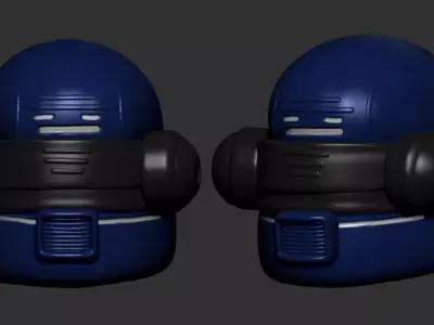 helmet high poly sculpt 3d printable ver 7 3D model 3D model 129
