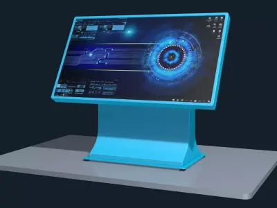 Interactive touch table 3D model