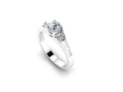 Diamond Jewelry Engagment Ring  3D print model purchase