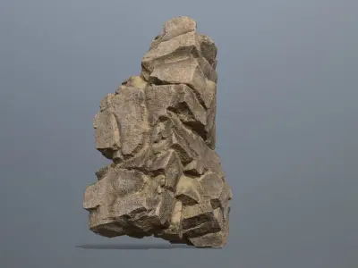 Stone rock Low-poly 3D model order