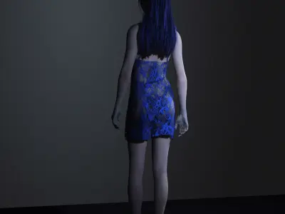 Pack of 4 Realistic Female Characters  1 Free Character Included Low-poly 3D model