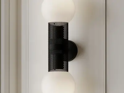Perf Double Wall Sconce by Jonathan Ben-Tovim 3D model