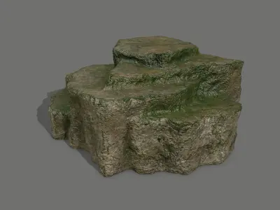 Rock Set Low-poly 3D model 38