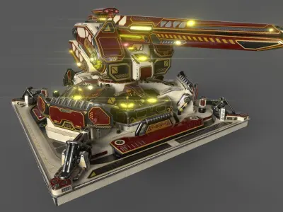 Large Particle Cannon 3D model