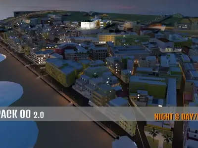 City Pack 00 3D model