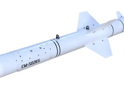 CM-502KG missile Low-poly 3D model