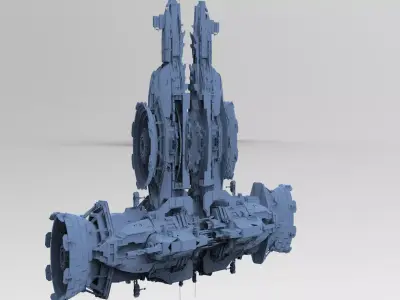 Sci-Fi Droid ship 6  3D model