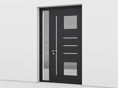 Aluminium door 143 3D model