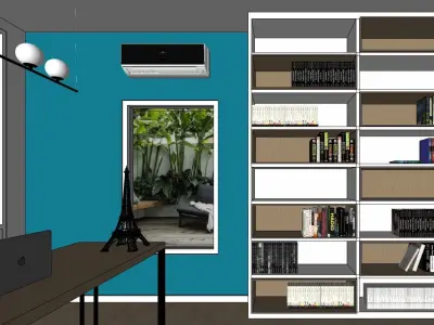 Small Office 3D Model Ready to Render 3D model