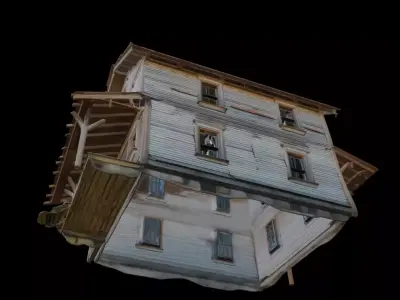 Abandoned Wooden House 3D model