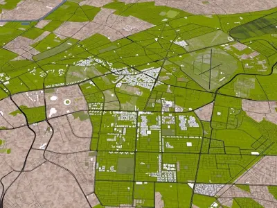 Cairo City Egypt Low-poly 3D model