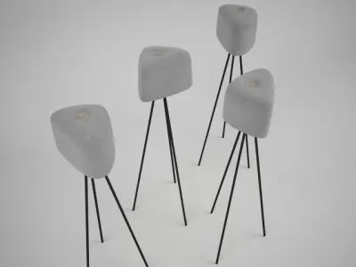 TOM DIXON FELT SHADE STANDING LAMP 3D model