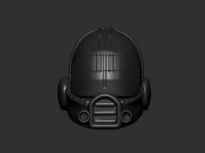 helmet high poly sculpt 3d printable ver 7 3D model 3D model 63