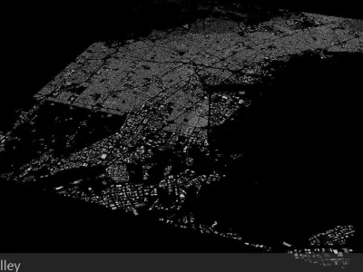 Silicon Valley Streets and Buildings 3D model