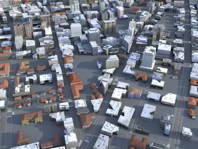 City 67 Low-poly 3D model