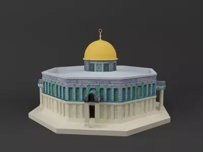 The Dome of Rock 3D printable model 3D print model