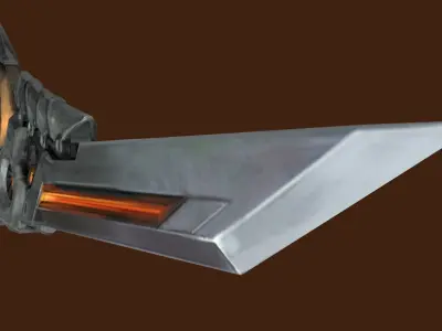 SciFi Mosquito Blade Low-poly 3D model